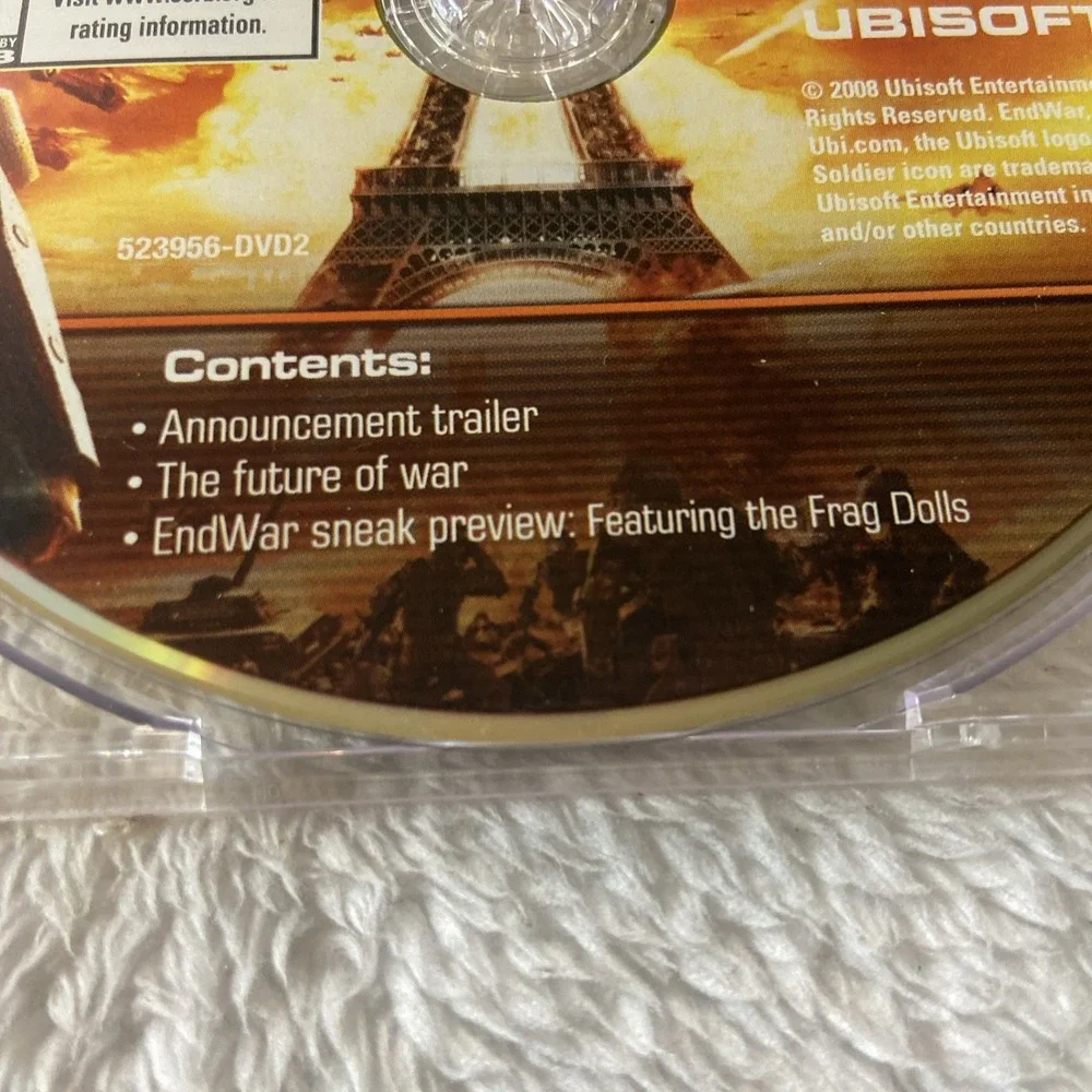 Tom Clancy's‎ EndWar PC CD Rom Bonus Disc Video Game 2008